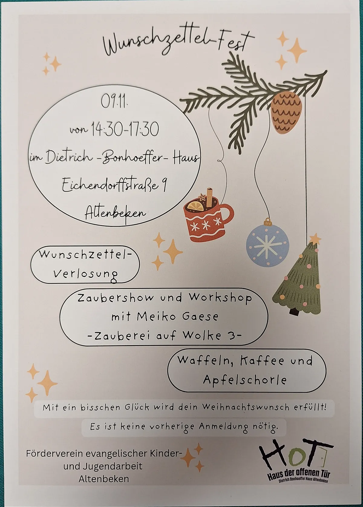 Das Plakat zum Familienfest. Inhalt und Daten finden sich auch in der unten stehenden Meldung.